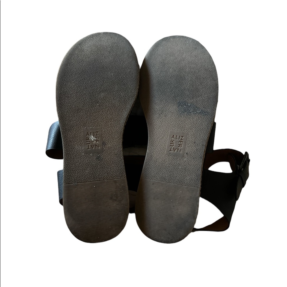 Naturalizer Billie Black Leather Platform Sandal, 11 - Picture 13 of 13